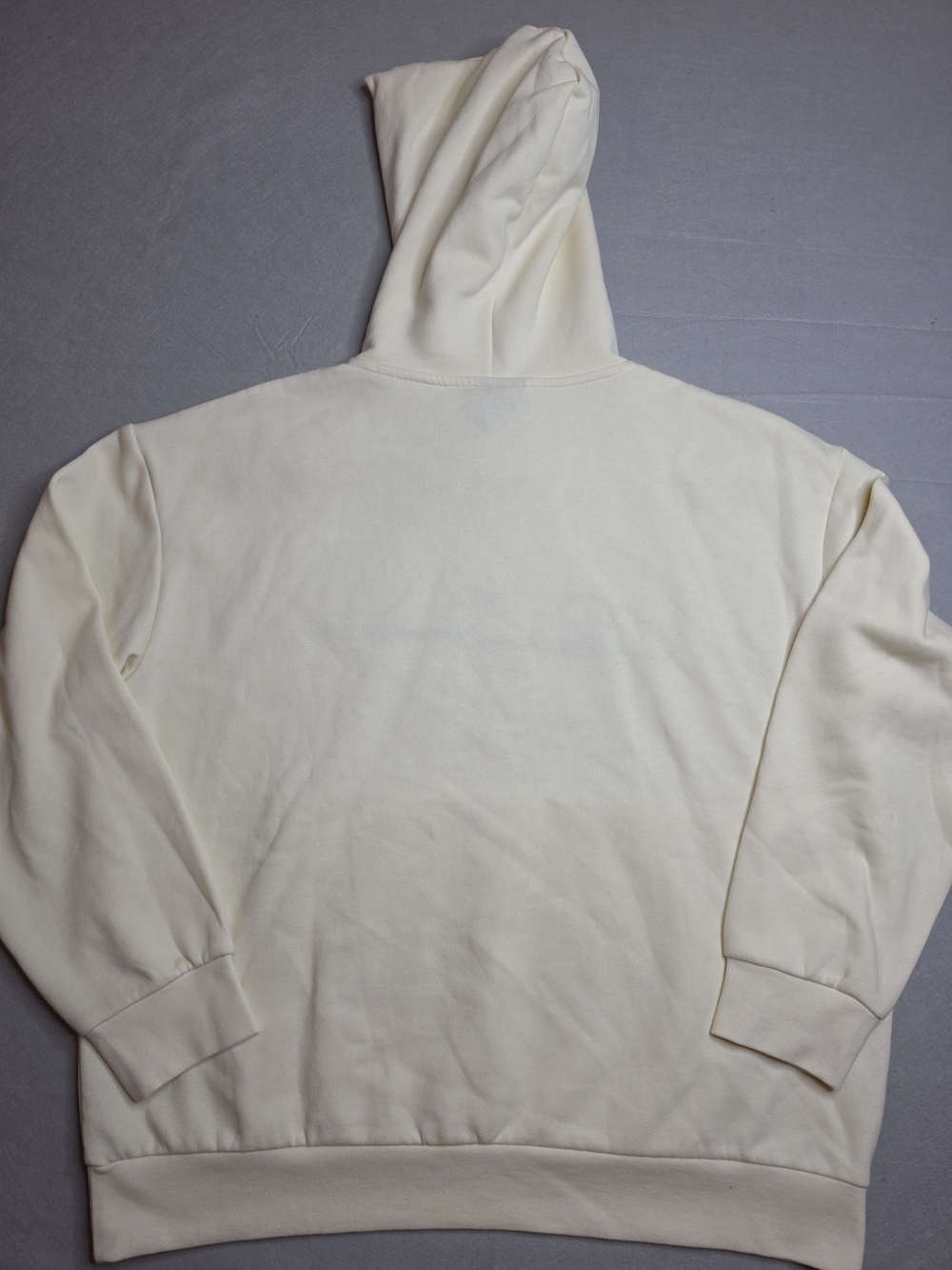 H&M Relaxed Fit Hoodie in a cream color with "Petrichor Syndrome" embroidered XL - Picture 6 of 6
